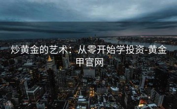炒黄金的艺术：从零开始学投资-黄金甲官网