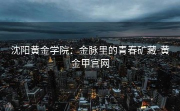 沈阳黄金学院：金脉里的青春矿藏-黄金甲官网